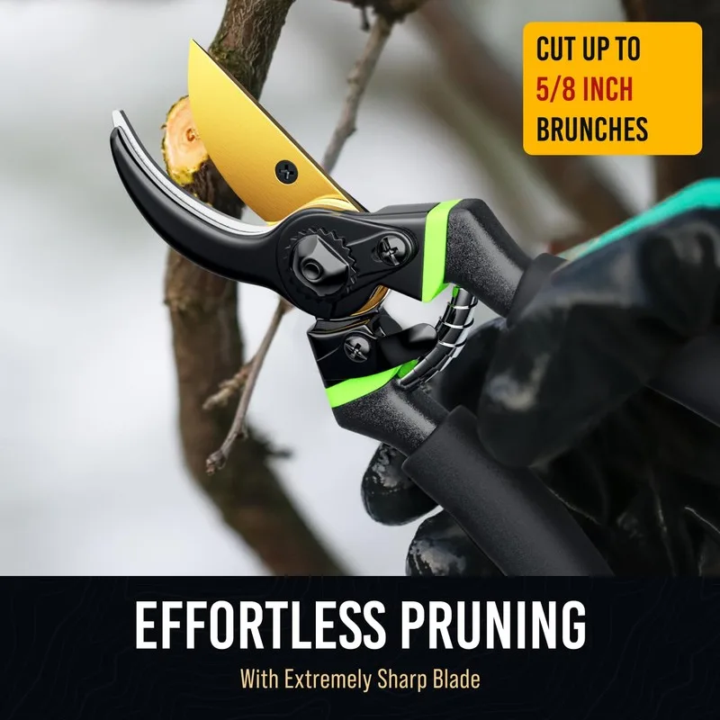 Craft911 8.5 Inch Professional Bypass Pruning Shears Set image 2