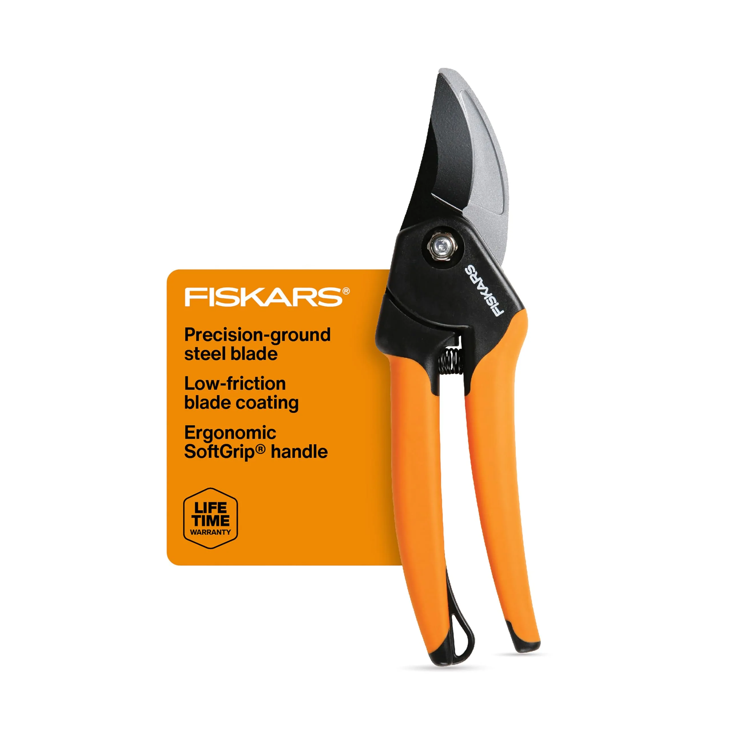 Fiskars Bypass Pruning Shears, 5/8-Inch Cut Capacity