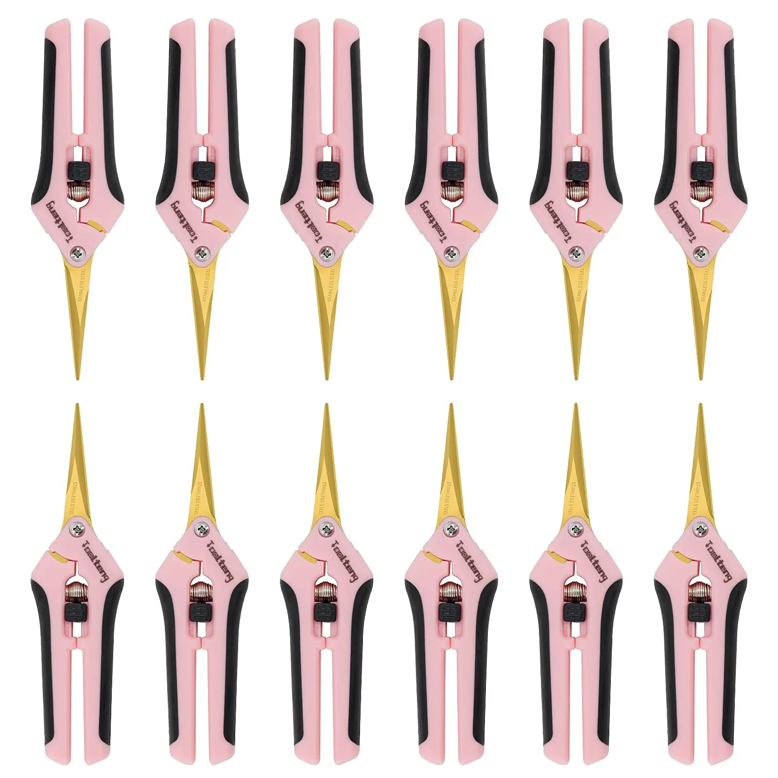 HOMEANING 12 Packs Garden Pruning Shears with Curved Blades