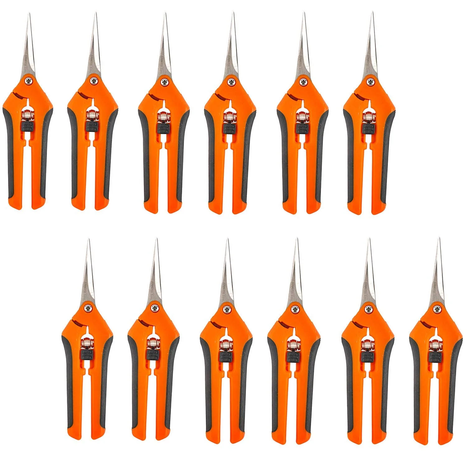 HOMEANING 12 Packs Garden Pruning Shears with Curved Blades image 3