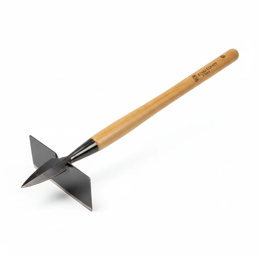 Kings County Tools 18 Inch Double-Sided Carbon Steel Garden Hoe