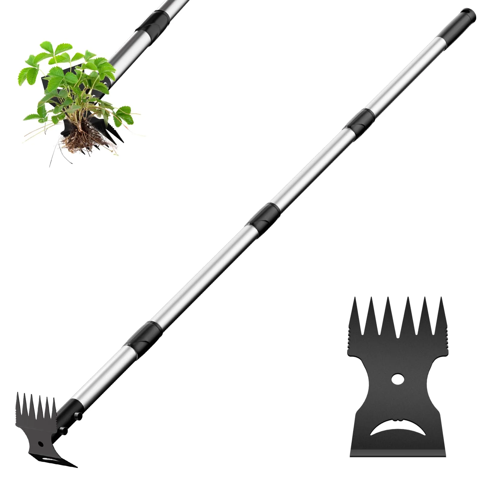 Kings County Tools 18 Inch Double-Sided Carbon Steel Garden Hoe image 2