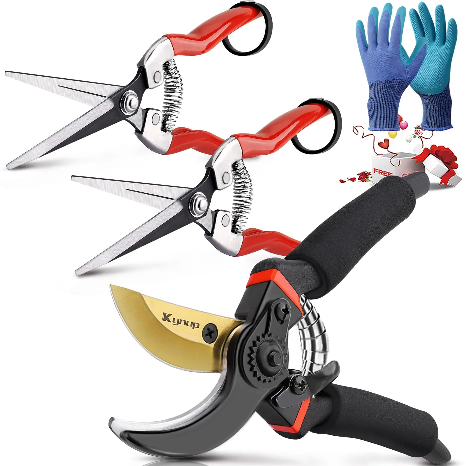 Kynup 3Pack Pruning Shears Garden Scissors