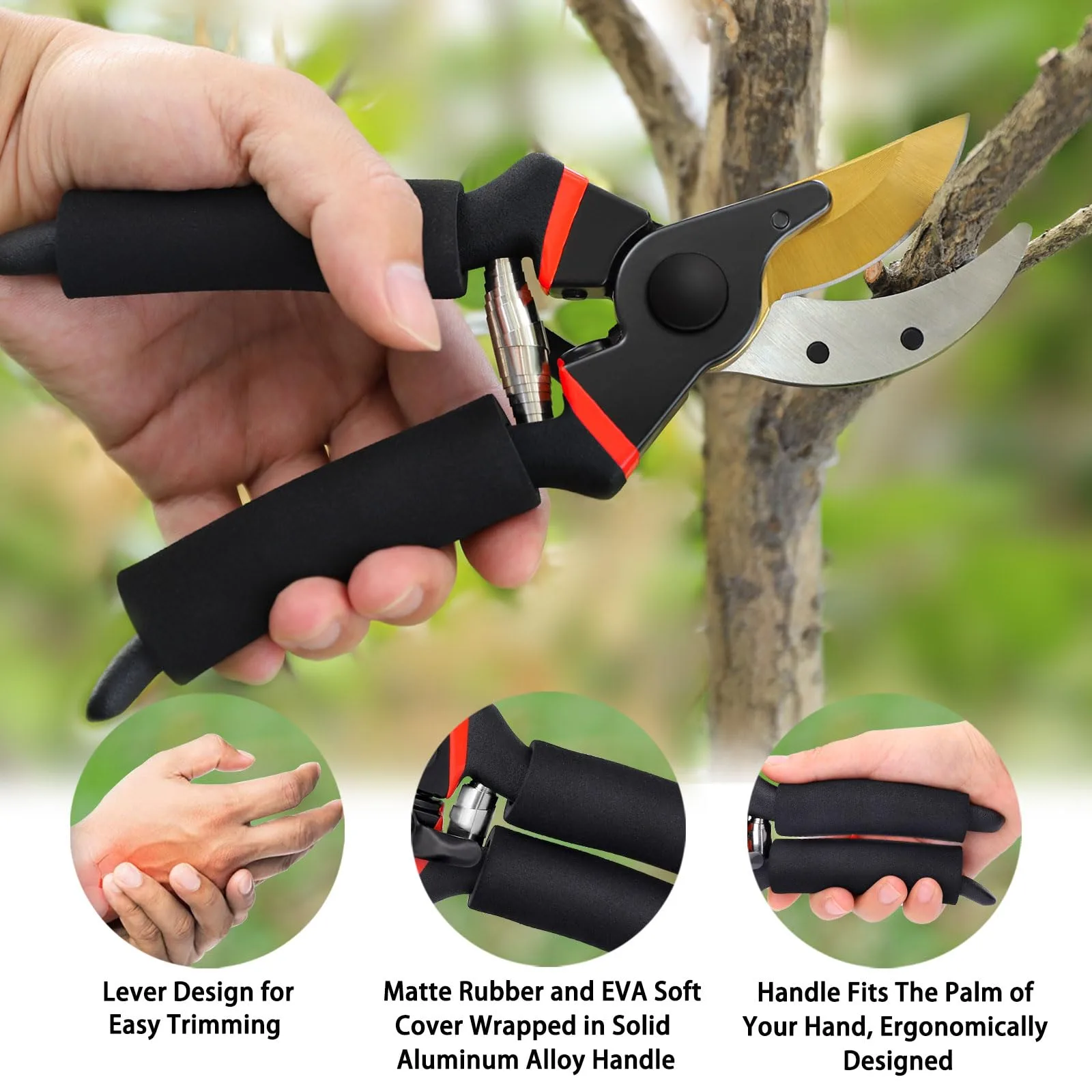 Kynup 3Pack Pruning Shears Garden Scissors image 2