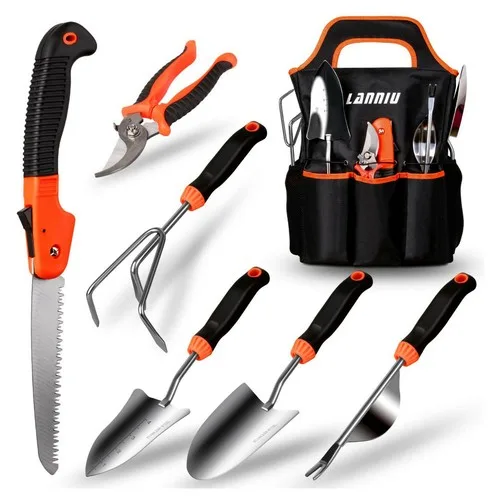 LANNIU 7 Piece Stainless Steel Gardening Tool Set image 3