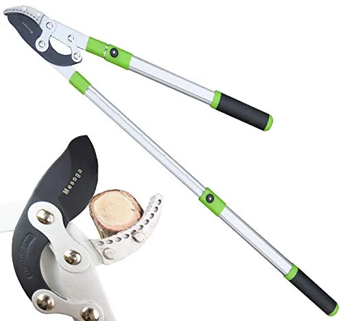 Mesoga Heavy Duty Anvil and Bypass Lopper with Telescopic Handle
