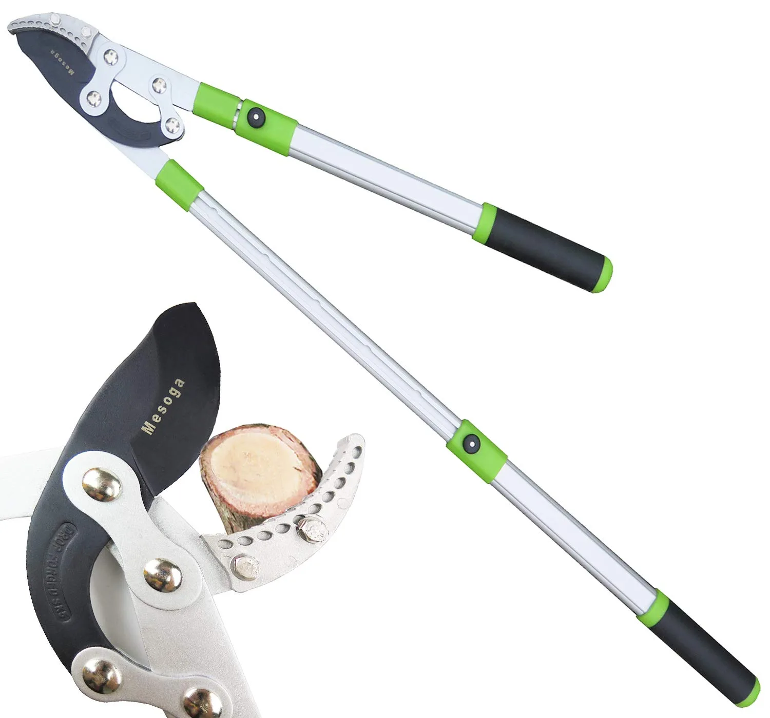 Mesoga Heavy Duty Anvil and Bypass Lopper with Telescopic Handle image 2