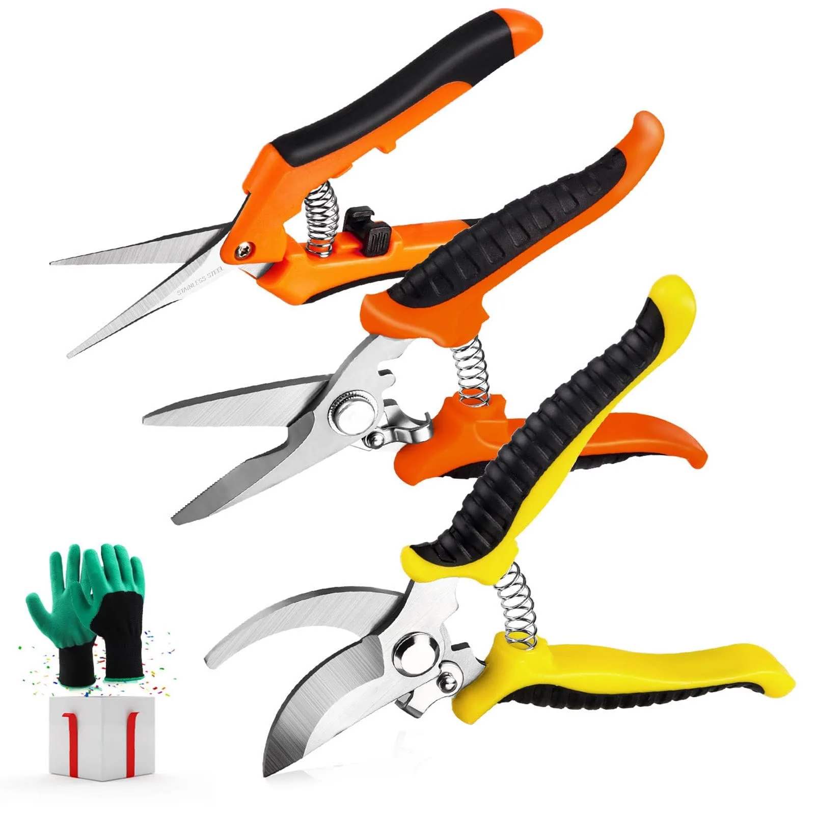 Viadom 3 Pack Garden Shears Clippers Handheld image 2